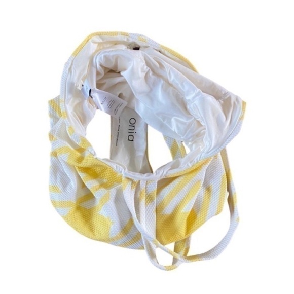 Onia White and Yellow one piece swimsuit -XS - Picture 6 of 6